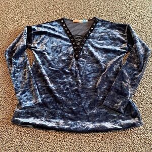 Vintage Havana Crushed Velvet Shirt